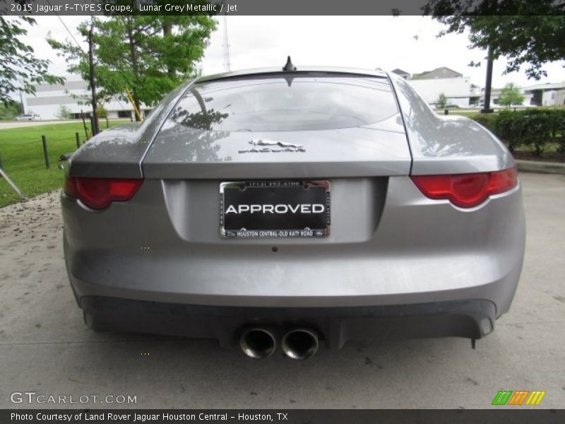 Lunar Grey Metallic / Jet 2015 Jaguar F-TYPE S Coupe
