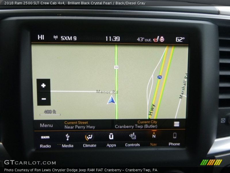 Brilliant Black Crystal Pearl / Black/Diesel Gray 2018 Ram 2500 SLT Crew Cab 4x4