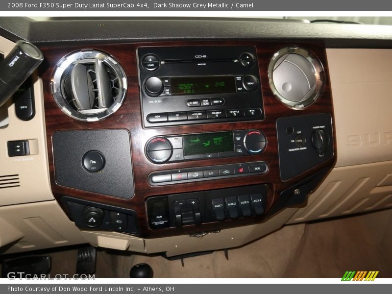Dark Shadow Grey Metallic / Camel 2008 Ford F350 Super Duty Lariat SuperCab 4x4