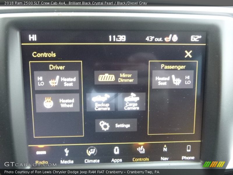 Brilliant Black Crystal Pearl / Black/Diesel Gray 2018 Ram 2500 SLT Crew Cab 4x4
