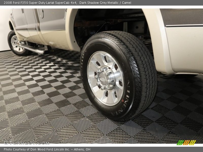 Dark Shadow Grey Metallic / Camel 2008 Ford F350 Super Duty Lariat SuperCab 4x4