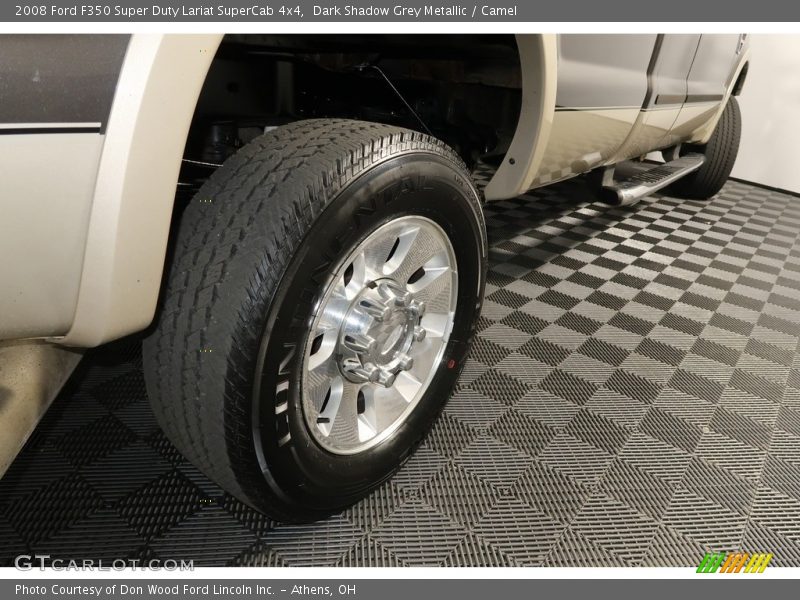 Dark Shadow Grey Metallic / Camel 2008 Ford F350 Super Duty Lariat SuperCab 4x4