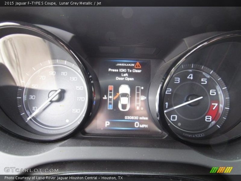 Lunar Grey Metallic / Jet 2015 Jaguar F-TYPE S Coupe