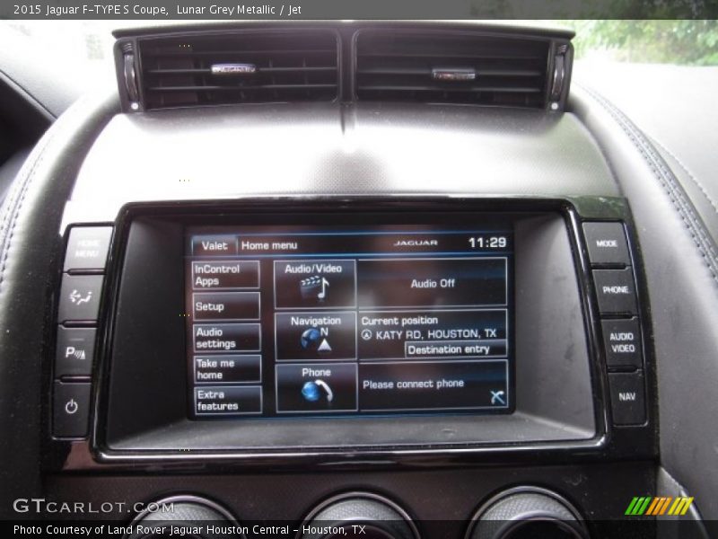 Lunar Grey Metallic / Jet 2015 Jaguar F-TYPE S Coupe