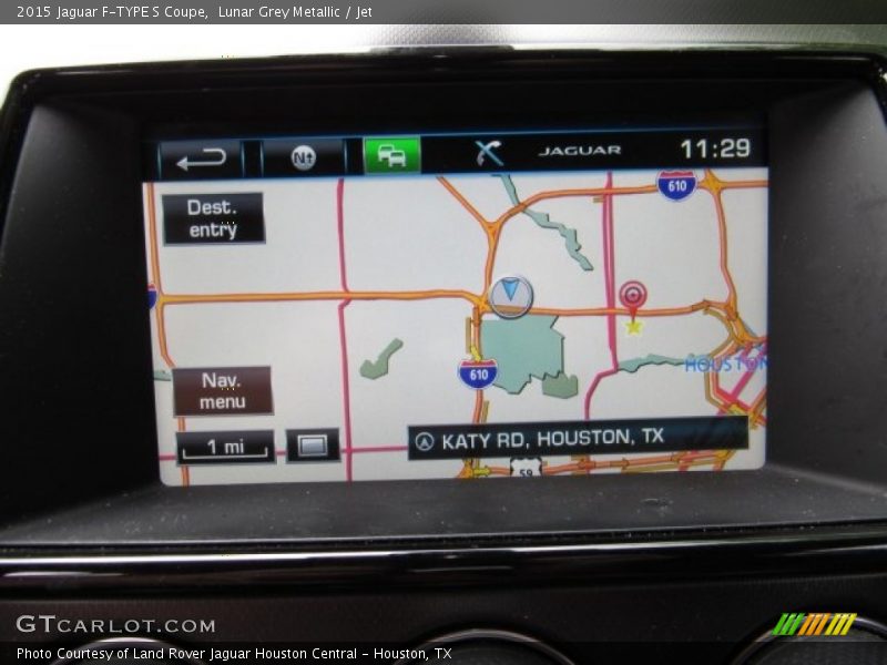 Lunar Grey Metallic / Jet 2015 Jaguar F-TYPE S Coupe