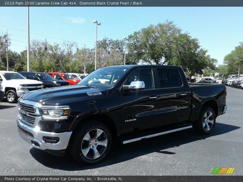 Diamond Black Crystal Pearl / Black 2019 Ram 1500 Laramie Crew Cab 4x4