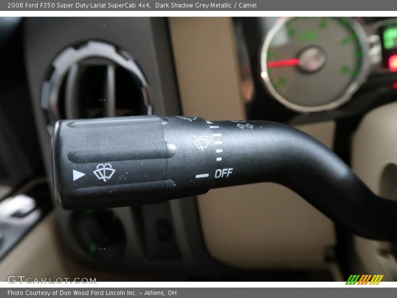 Dark Shadow Grey Metallic / Camel 2008 Ford F350 Super Duty Lariat SuperCab 4x4