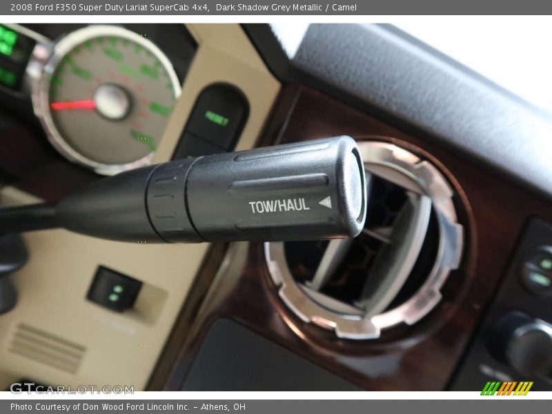 Dark Shadow Grey Metallic / Camel 2008 Ford F350 Super Duty Lariat SuperCab 4x4