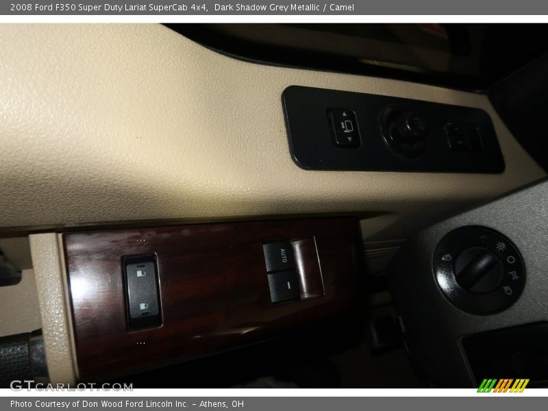 Dark Shadow Grey Metallic / Camel 2008 Ford F350 Super Duty Lariat SuperCab 4x4