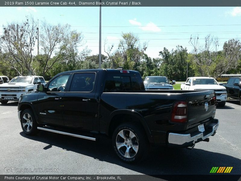 Diamond Black Crystal Pearl / Black 2019 Ram 1500 Laramie Crew Cab 4x4