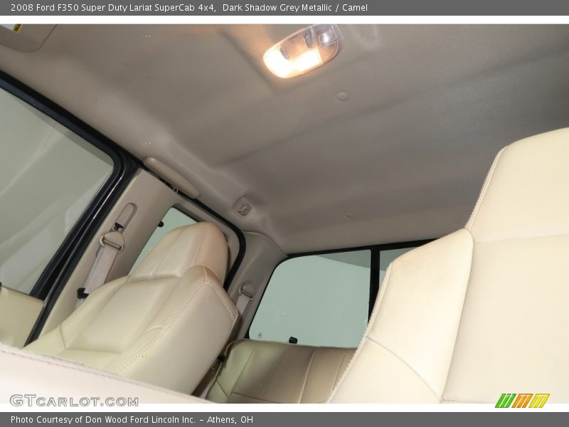 Dark Shadow Grey Metallic / Camel 2008 Ford F350 Super Duty Lariat SuperCab 4x4