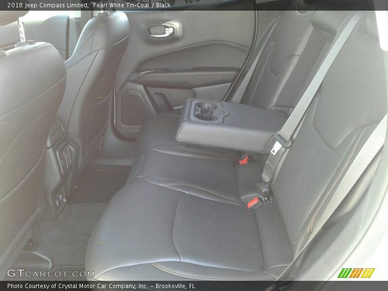 Pearl White Tri–Coat / Black 2018 Jeep Compass Limited