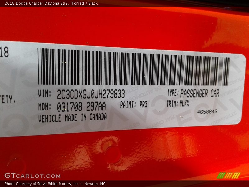 Torred / Black 2018 Dodge Charger Daytona 392