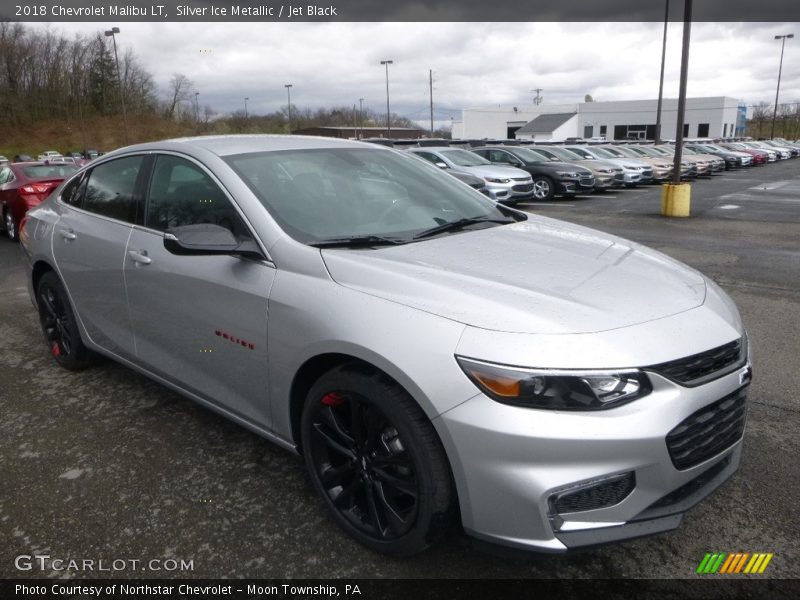 Silver Ice Metallic / Jet Black 2018 Chevrolet Malibu LT