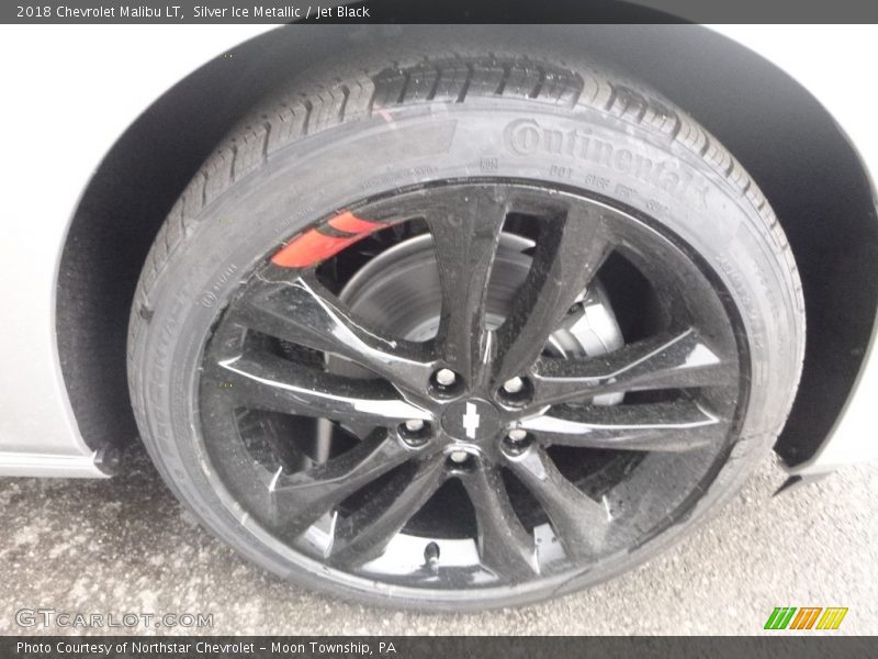 Silver Ice Metallic / Jet Black 2018 Chevrolet Malibu LT