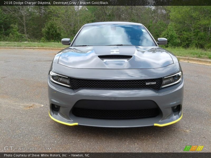 Destroyer Gray / Brazen Gold/Black 2018 Dodge Charger Daytona