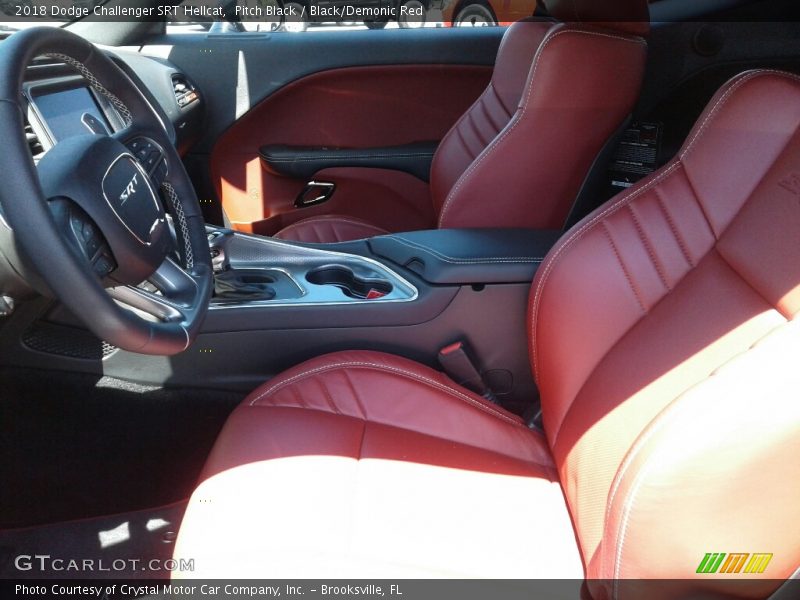 Front Seat of 2018 Challenger SRT Hellcat