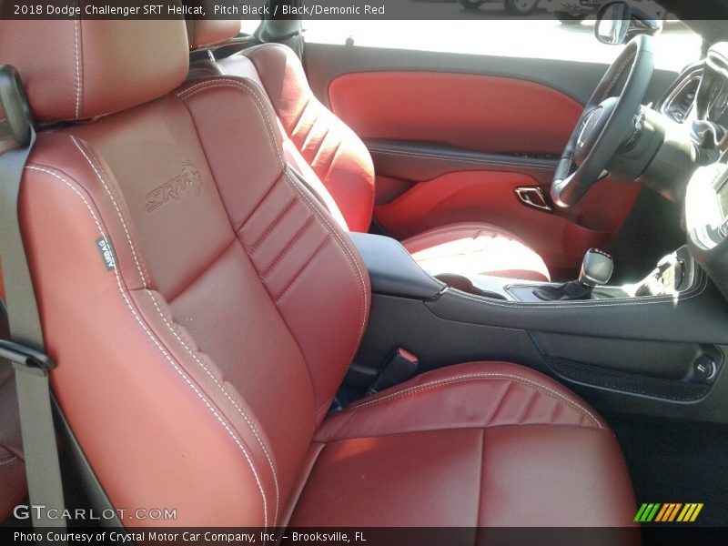  2018 Challenger SRT Hellcat Black/Demonic Red Interior