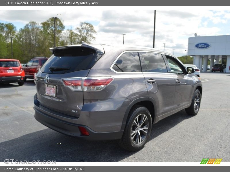 Predawn Gray Mica / Ash 2016 Toyota Highlander XLE
