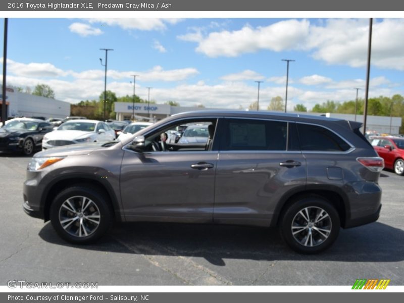 Predawn Gray Mica / Ash 2016 Toyota Highlander XLE