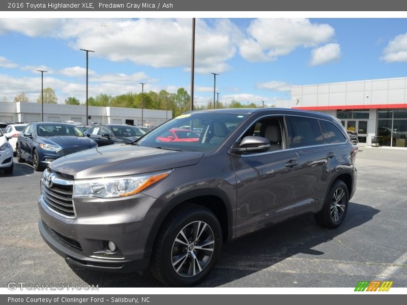 Predawn Gray Mica / Ash 2016 Toyota Highlander XLE