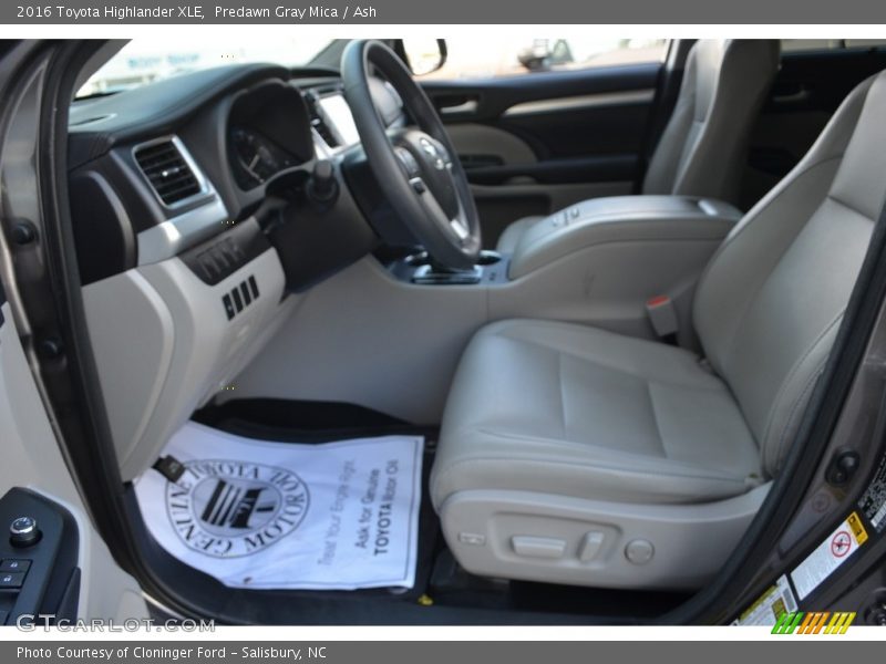 Predawn Gray Mica / Ash 2016 Toyota Highlander XLE
