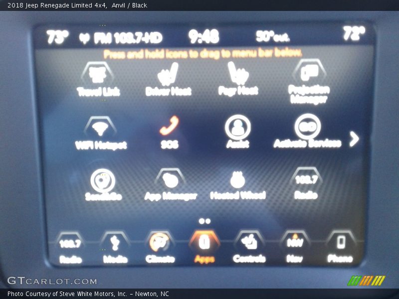 Anvil / Black 2018 Jeep Renegade Limited 4x4