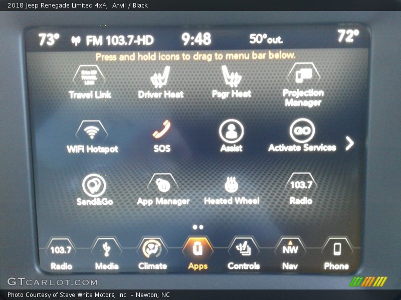 Anvil / Black 2018 Jeep Renegade Limited 4x4