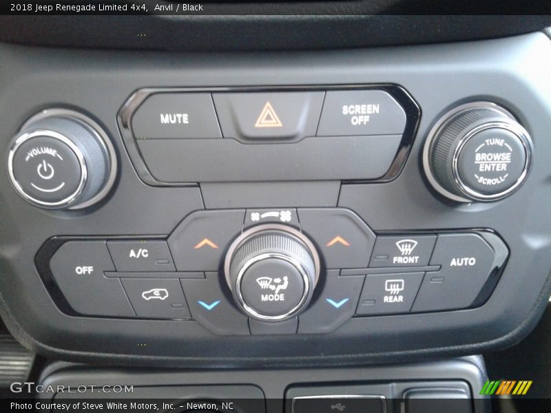 Controls of 2018 Renegade Limited 4x4