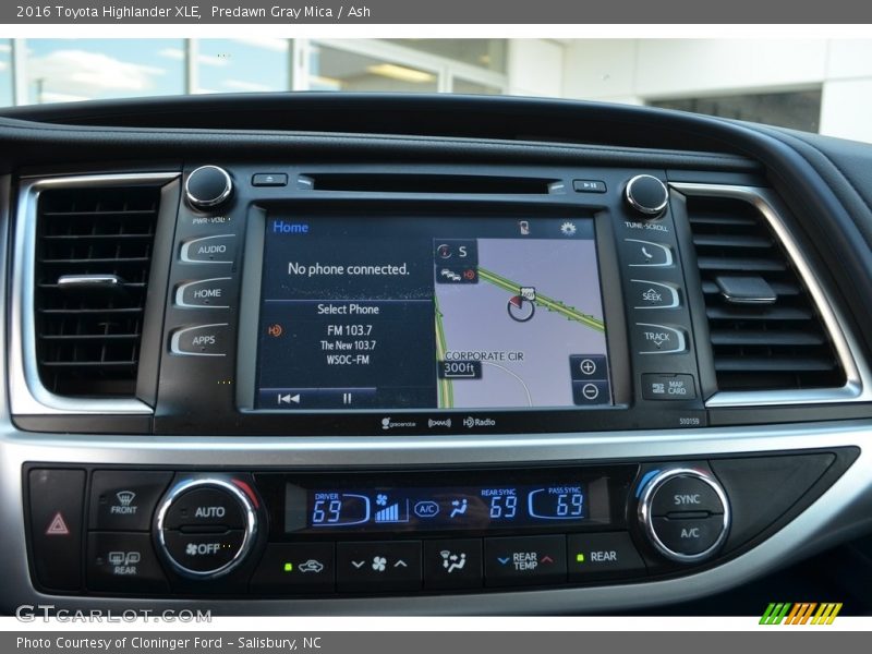 Predawn Gray Mica / Ash 2016 Toyota Highlander XLE