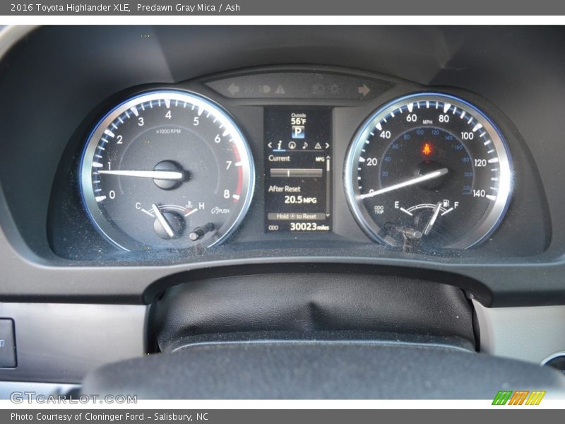 Predawn Gray Mica / Ash 2016 Toyota Highlander XLE