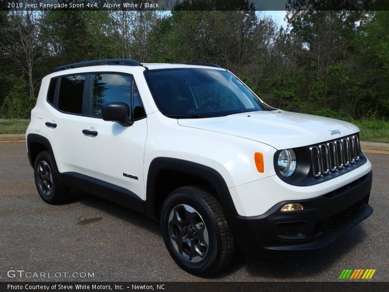 Alpine White / Black 2018 Jeep Renegade Sport 4x4