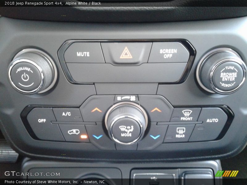 Controls of 2018 Renegade Sport 4x4