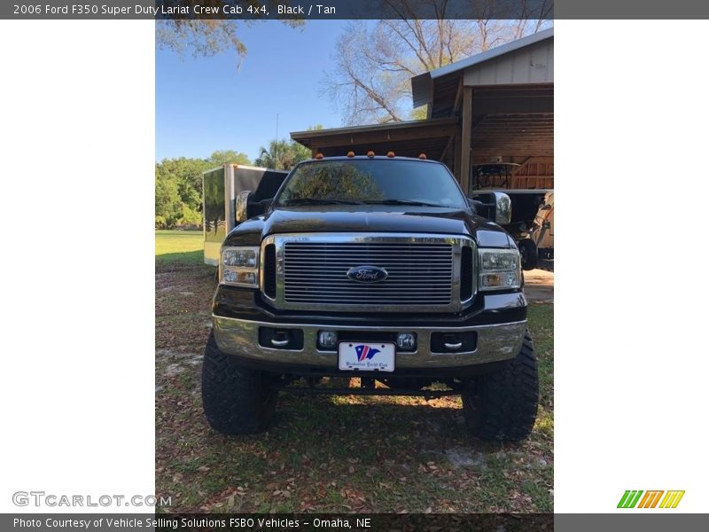 Black / Tan 2006 Ford F350 Super Duty Lariat Crew Cab 4x4
