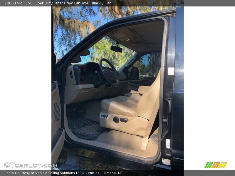 Black / Tan 2006 Ford F350 Super Duty Lariat Crew Cab 4x4