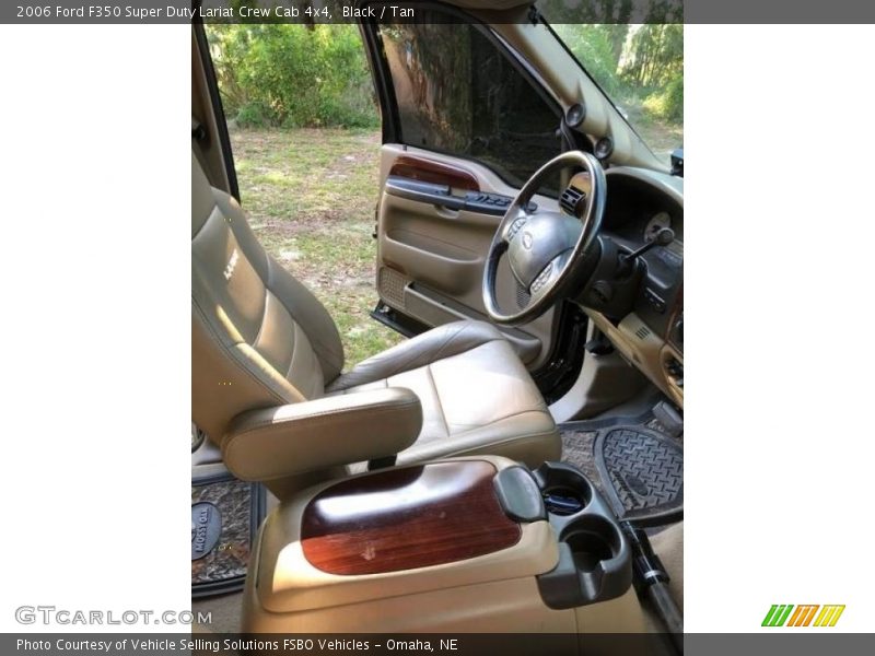 Black / Tan 2006 Ford F350 Super Duty Lariat Crew Cab 4x4