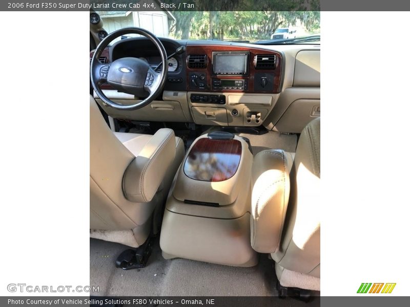Black / Tan 2006 Ford F350 Super Duty Lariat Crew Cab 4x4