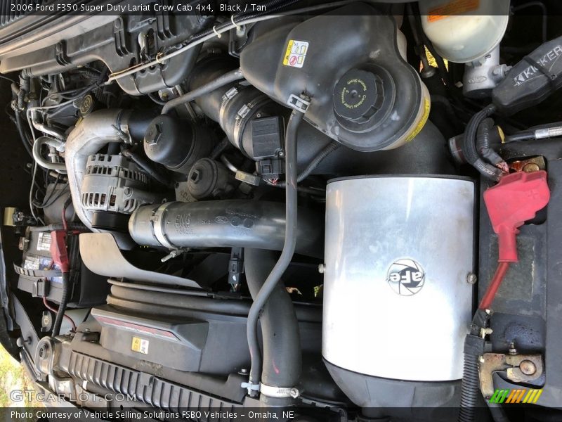 Black / Tan 2006 Ford F350 Super Duty Lariat Crew Cab 4x4