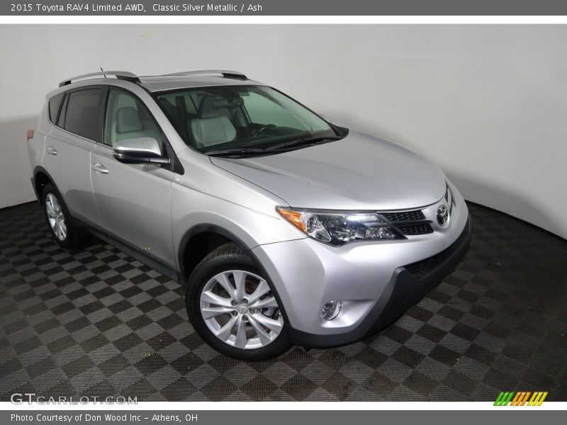 Classic Silver Metallic / Ash 2015 Toyota RAV4 Limited AWD