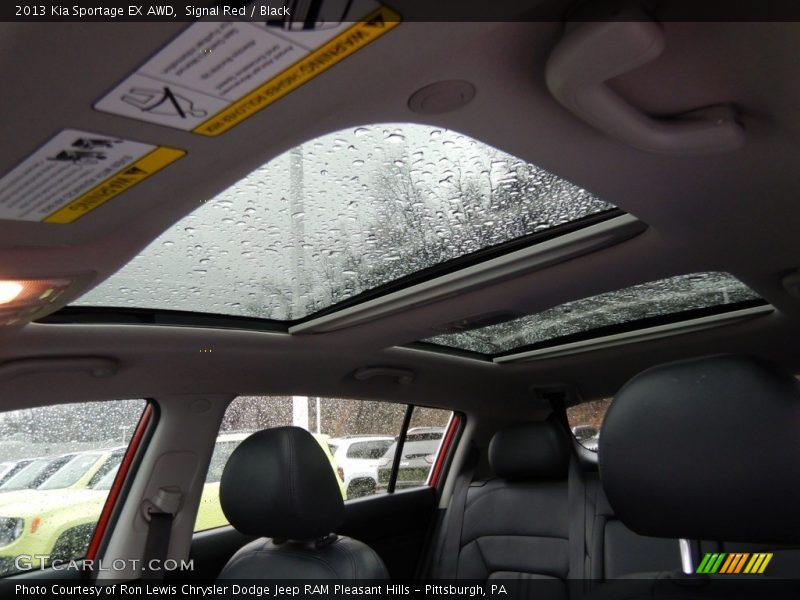 Signal Red / Black 2013 Kia Sportage EX AWD