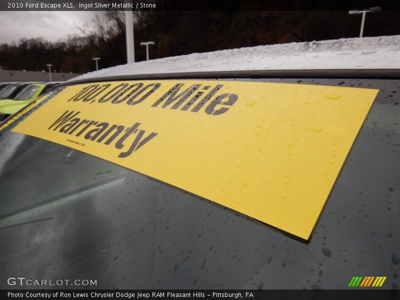 Ingot Silver Metallic / Stone 2010 Ford Escape XLS