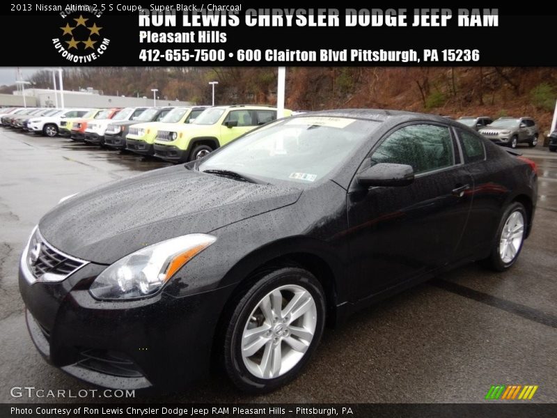 Super Black / Charcoal 2013 Nissan Altima 2.5 S Coupe