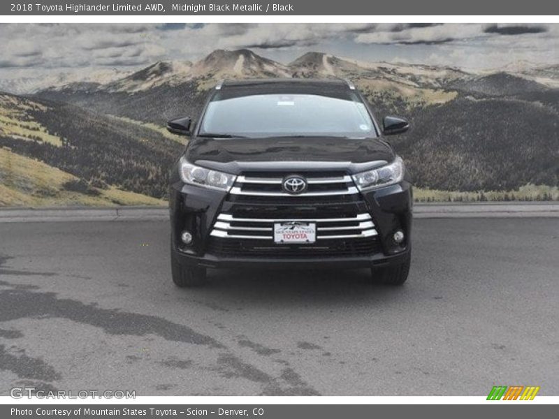 Midnight Black Metallic / Black 2018 Toyota Highlander Limited AWD