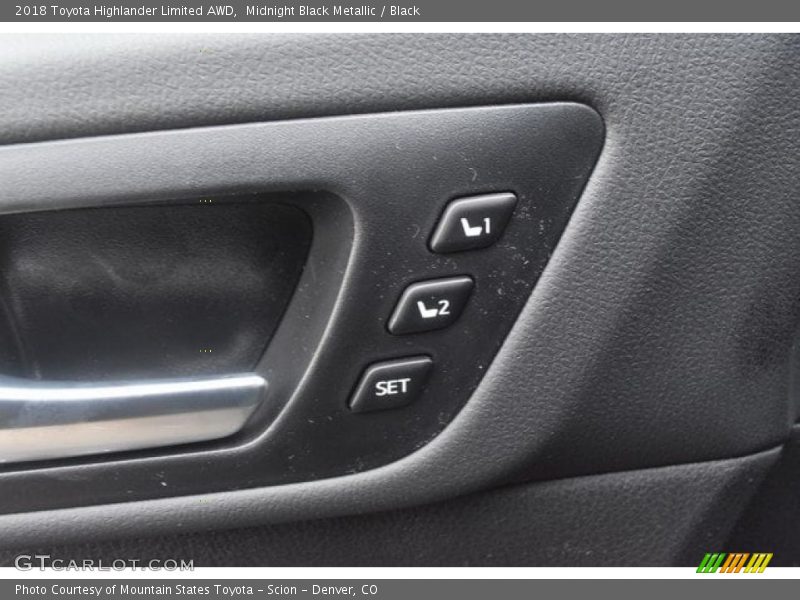 Midnight Black Metallic / Black 2018 Toyota Highlander Limited AWD