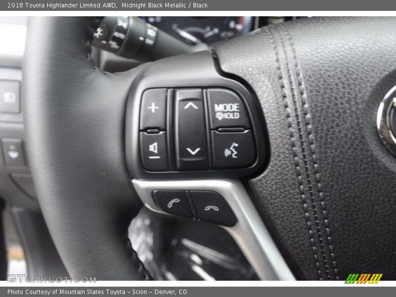 Midnight Black Metallic / Black 2018 Toyota Highlander Limited AWD