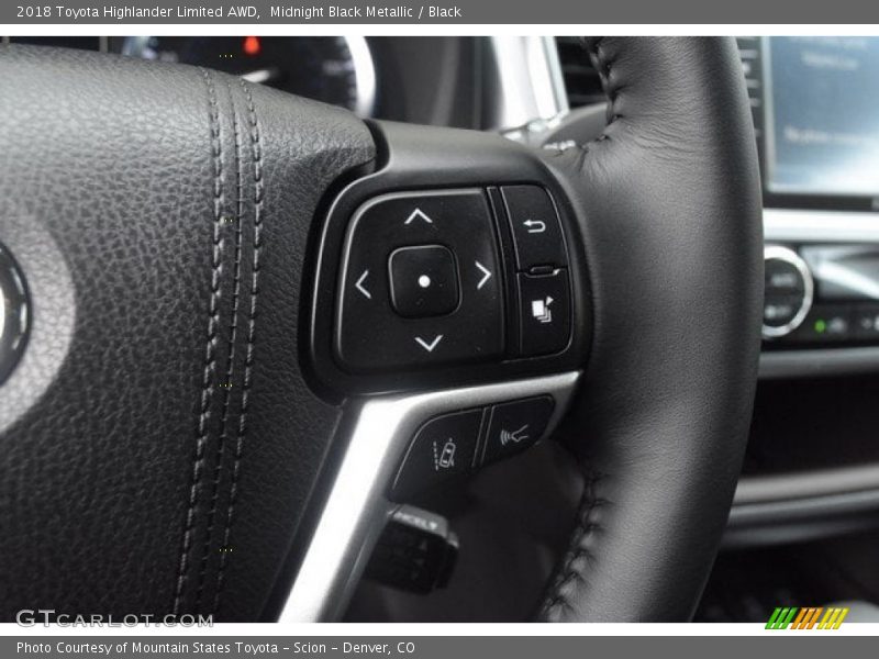 Midnight Black Metallic / Black 2018 Toyota Highlander Limited AWD