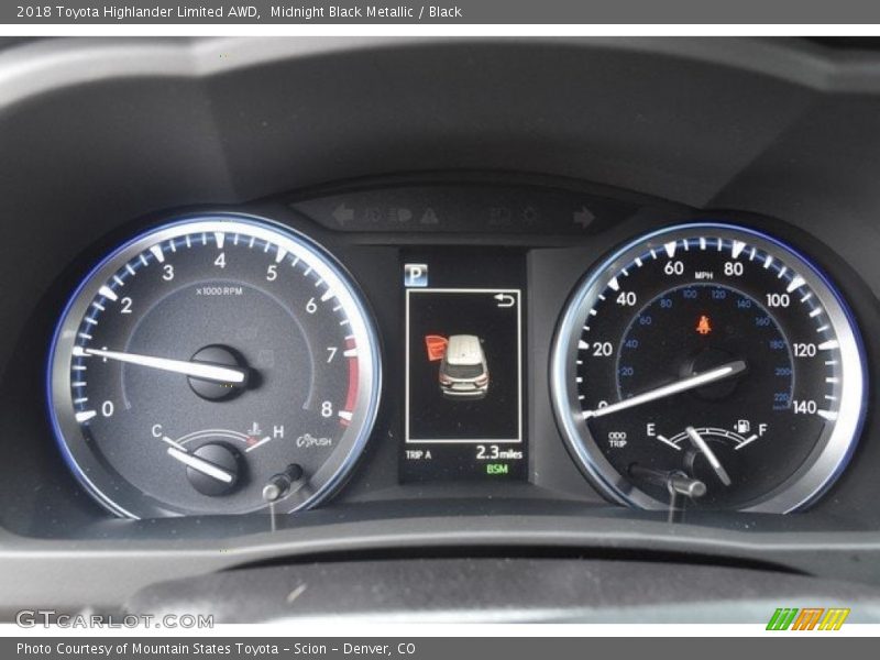 Midnight Black Metallic / Black 2018 Toyota Highlander Limited AWD