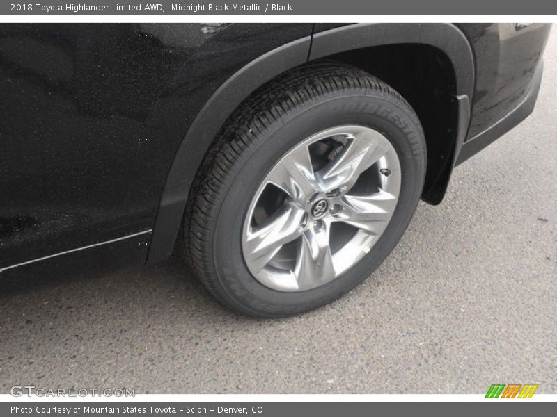Midnight Black Metallic / Black 2018 Toyota Highlander Limited AWD