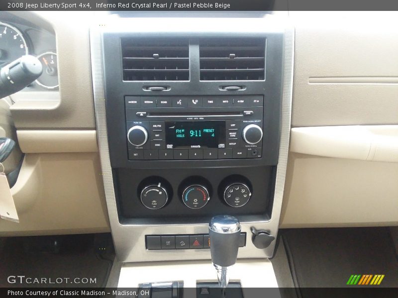 Inferno Red Crystal Pearl / Pastel Pebble Beige 2008 Jeep Liberty Sport 4x4