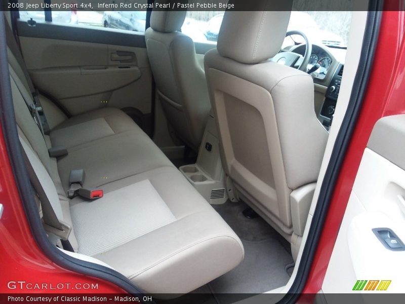 Inferno Red Crystal Pearl / Pastel Pebble Beige 2008 Jeep Liberty Sport 4x4